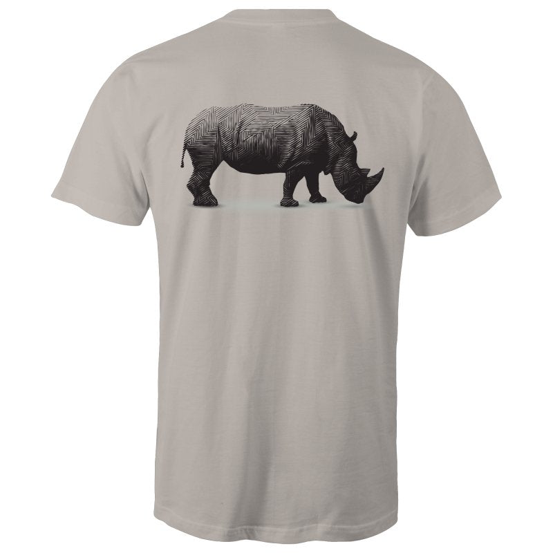 Men's Lineal Globe With Rhino Back T-shirt
