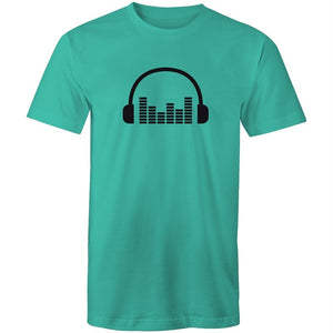 Men's Music Head Phones Sound Bar T-shirt