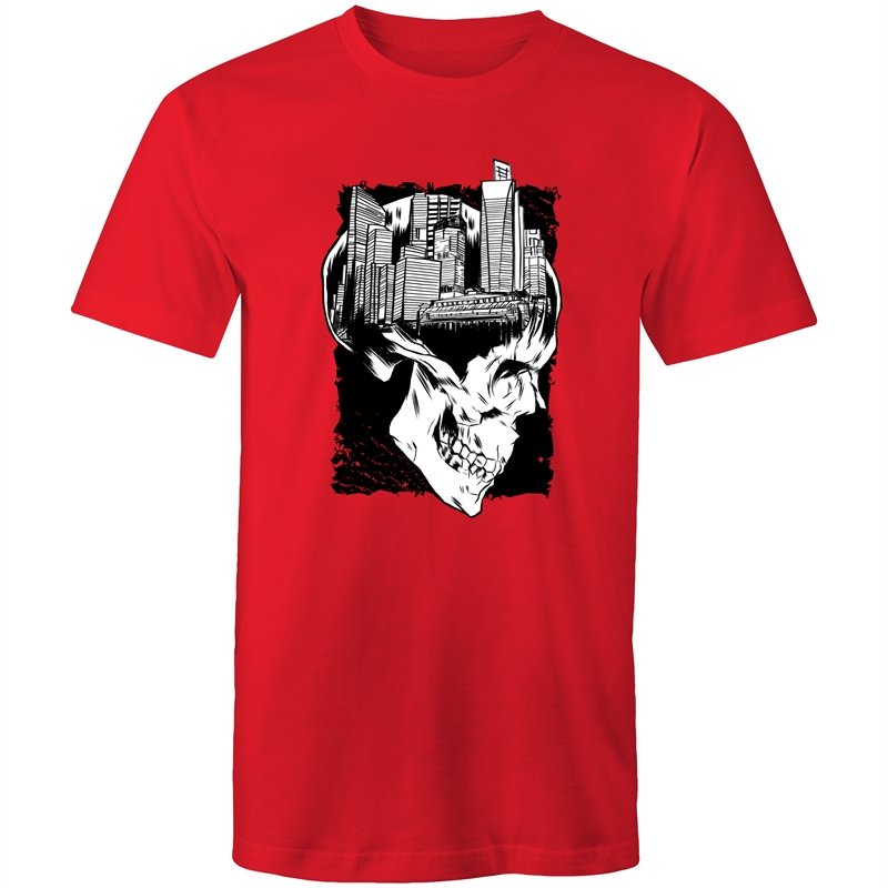 Men's City Skull Creative T-shirt