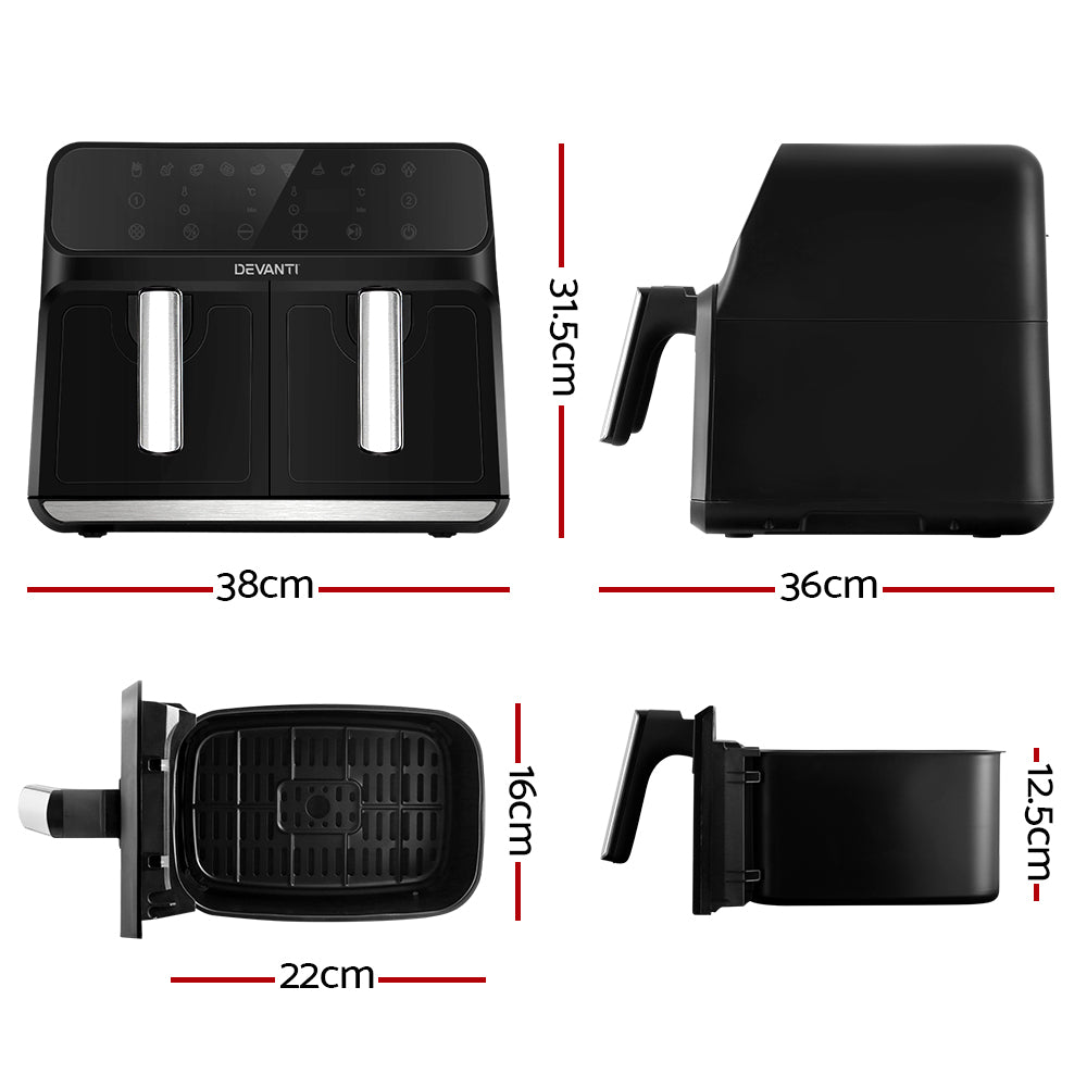 Air Fryer 8L | LCD Display | Healthy Cooking | Oil-Free Kitchen