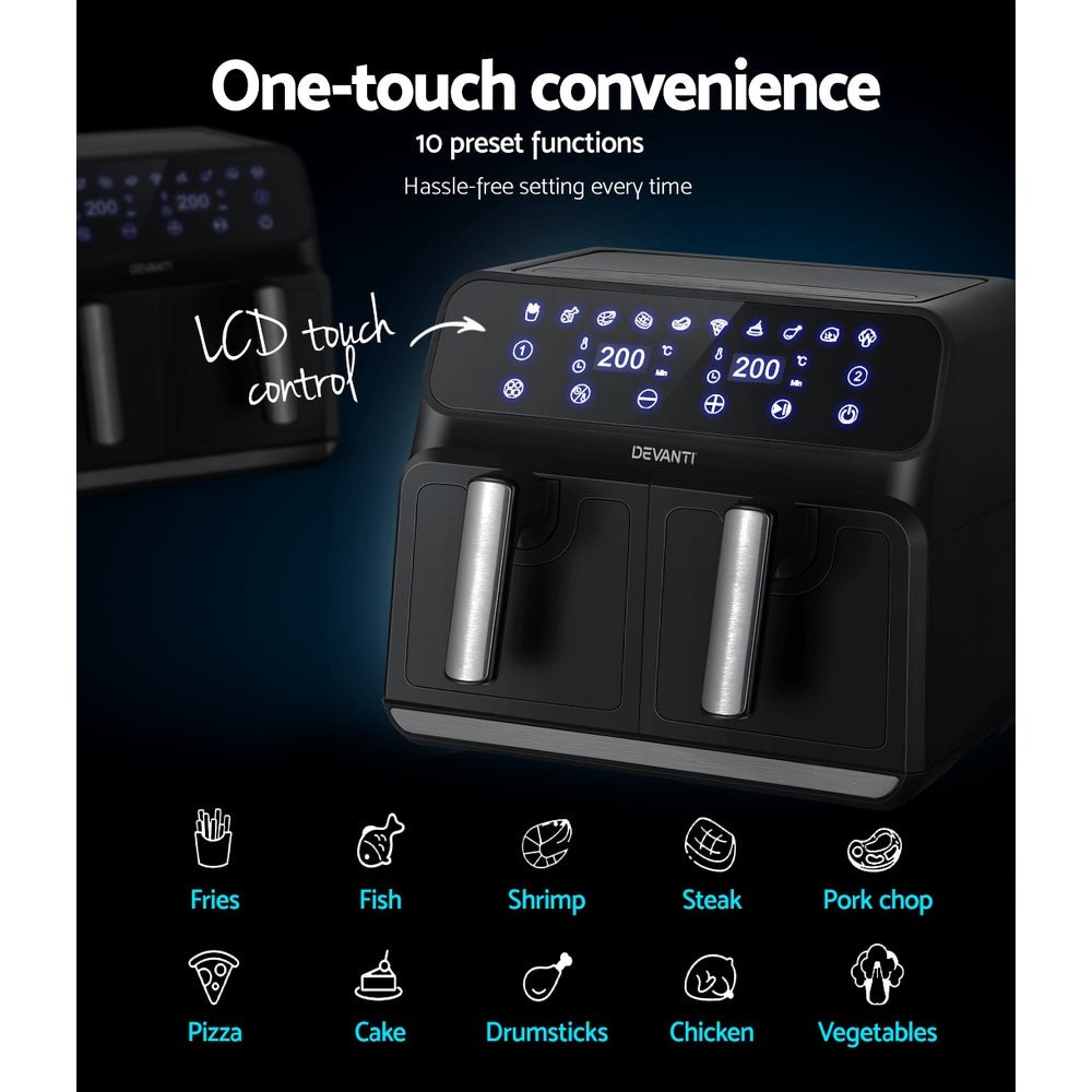 Air Fryer 8L | LCD Display | Healthy Cooking | Oil-Free Kitchen