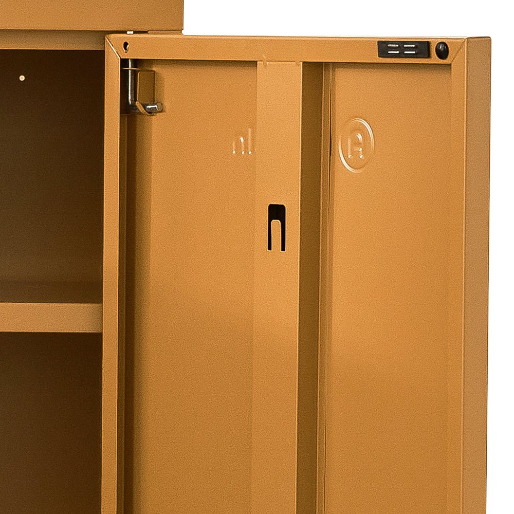 Sweetheart Yellow Metal Storage Shelf / Locker