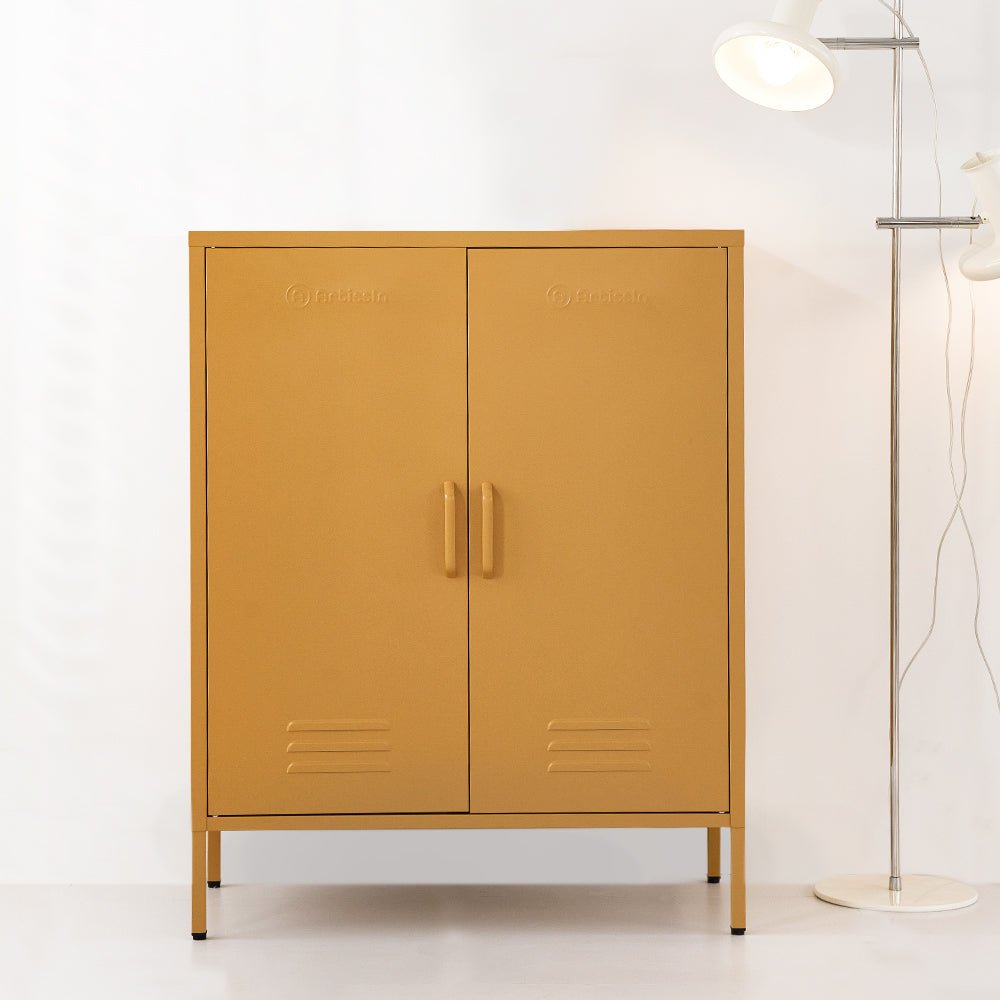 Sweetheart Yellow Metal Storage Shelf / Locker