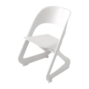 Stackable 4 Pack Of White Kitchen Dining Chairs