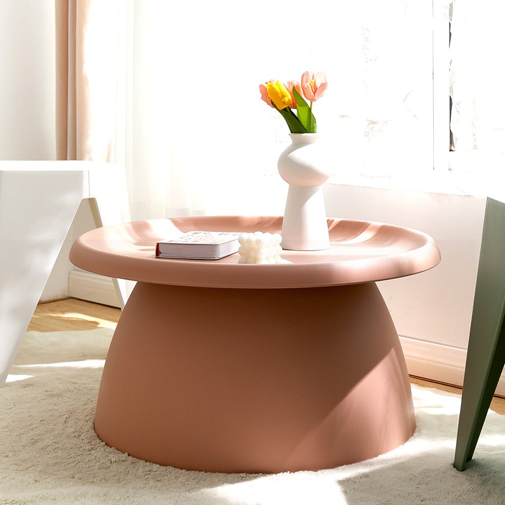 Mushroom Styled Round Pink Table - 70CM