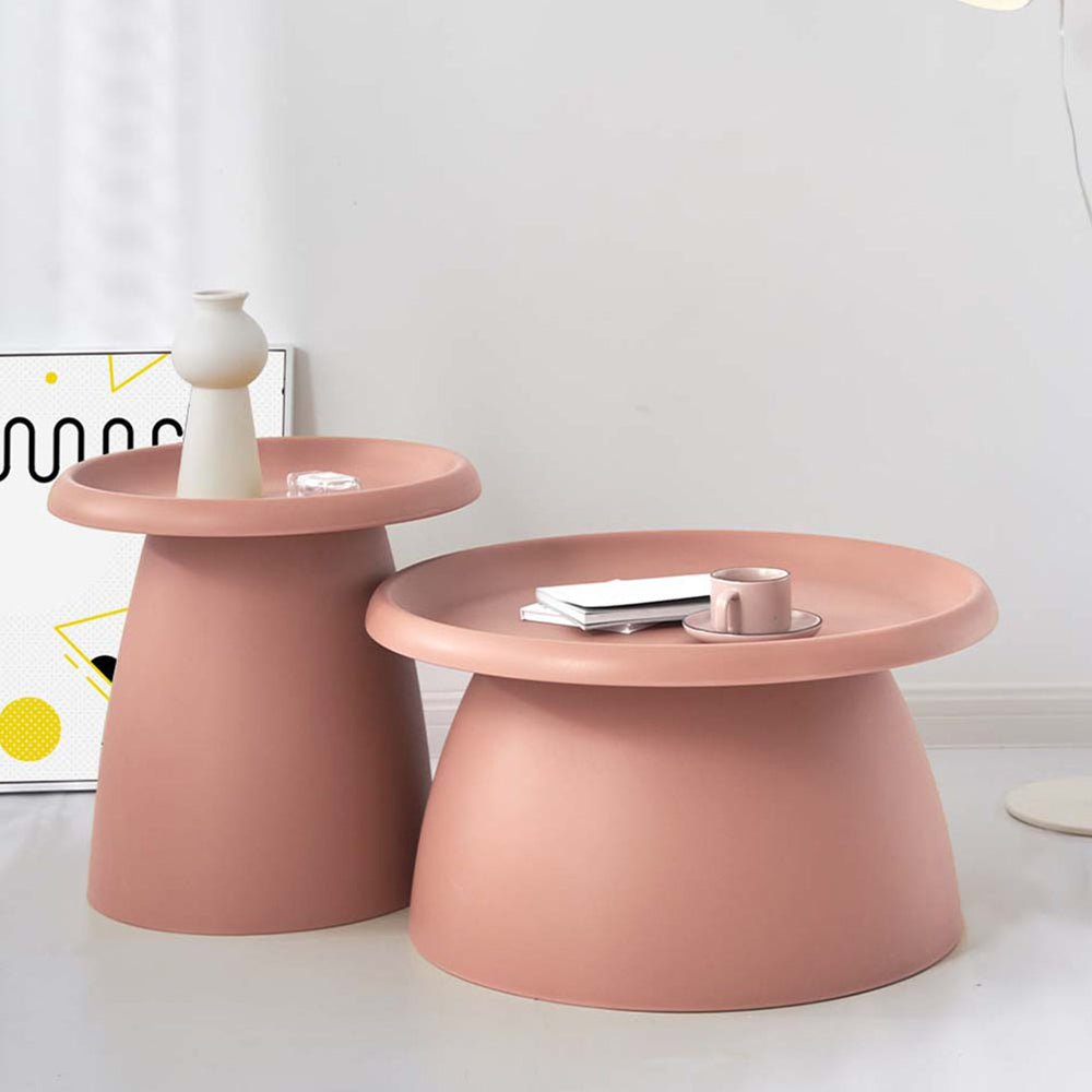 Mushroom Styled Round Pink Table - 70CM