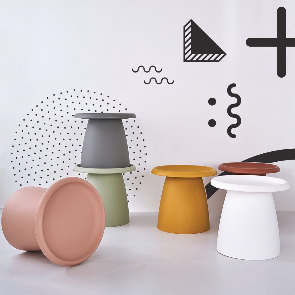 Green Mushroom Styled Coffee Table - 50CM - The Hippie House