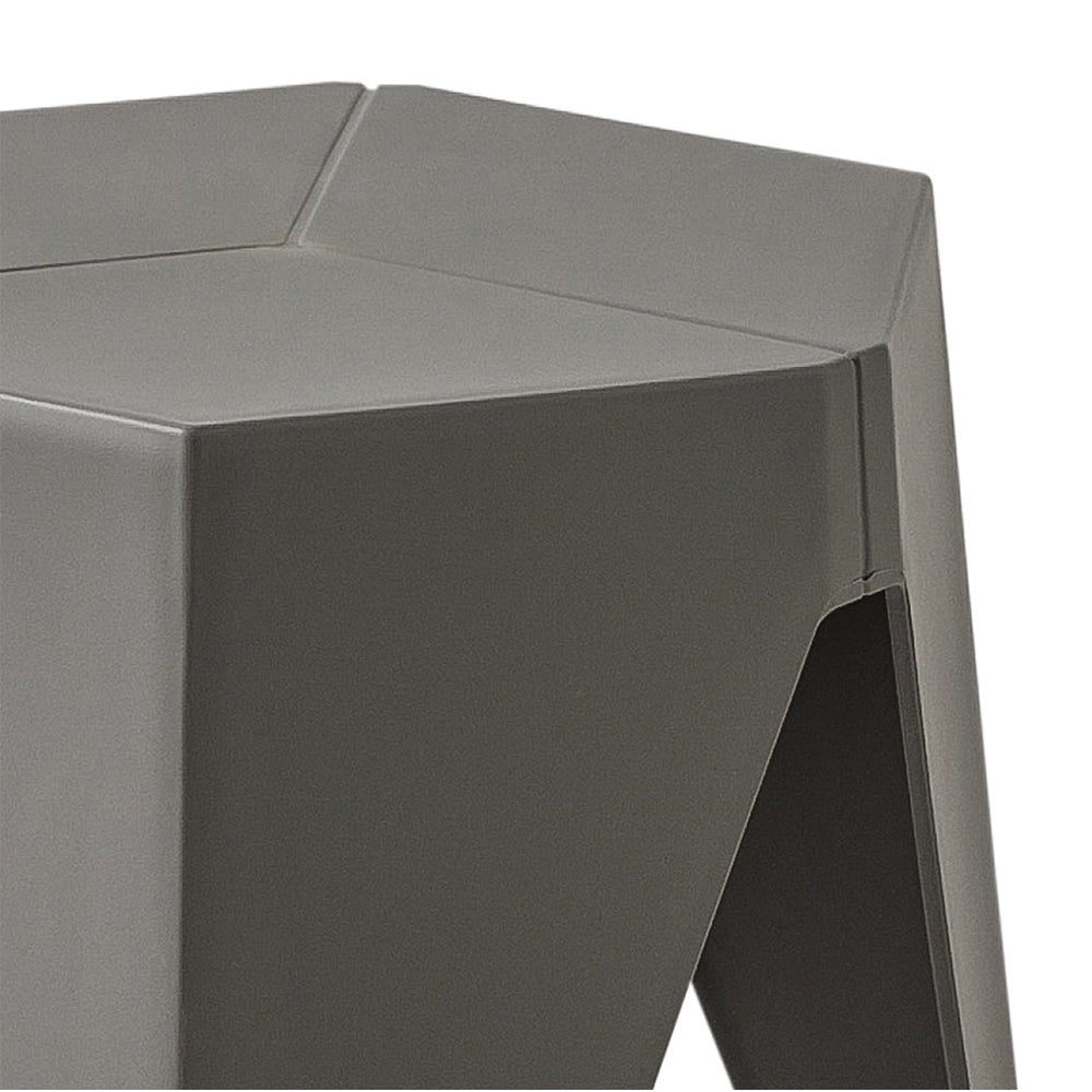 Grey Plastic Stacking Puzzle Stools - 2 Pack