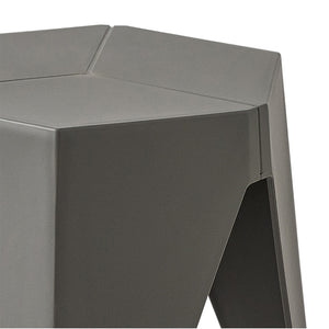 Grey Plastic Stacking Puzzle Stools - 2 Pack