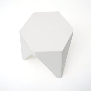 White Plastic Stacking Puzzle Stools - 2 Pack