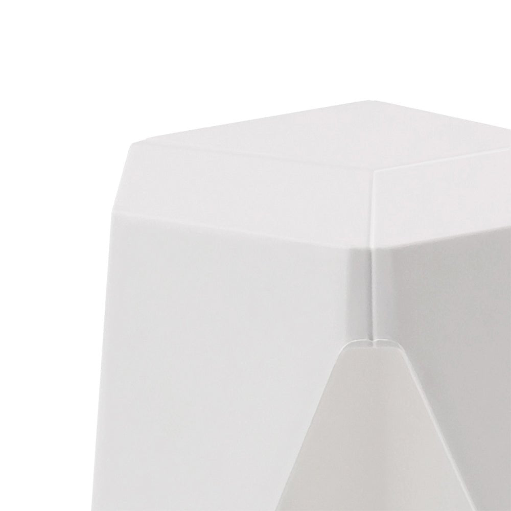 White Plastic Stacking Puzzle Stools - 2 Pack