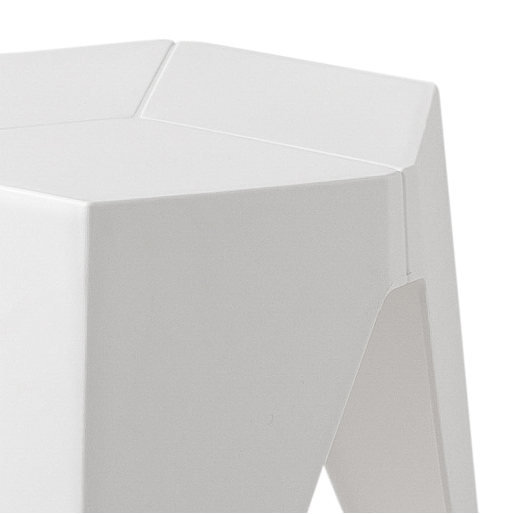 White Plastic Stacking Puzzle Stools - 2 Pack