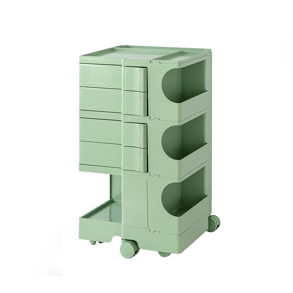 5 Tier Green Trolley Side Table / Organizer