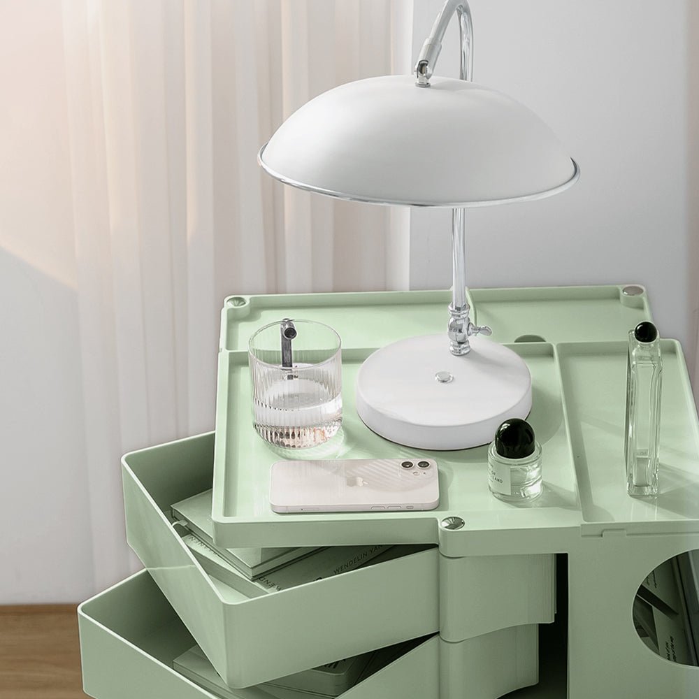 5 Tier Green Trolley Side Table / Organizer