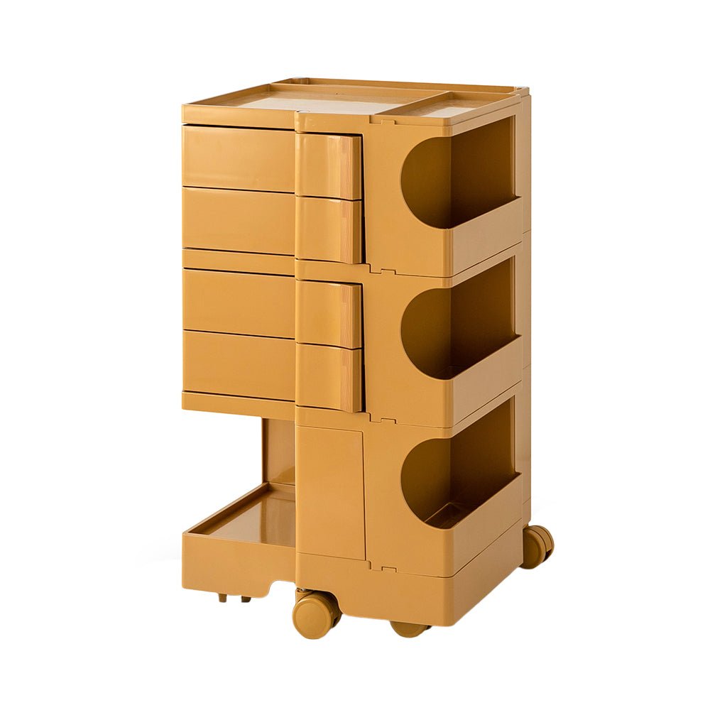 5 Tier Yellow Storage Organizer Trolley