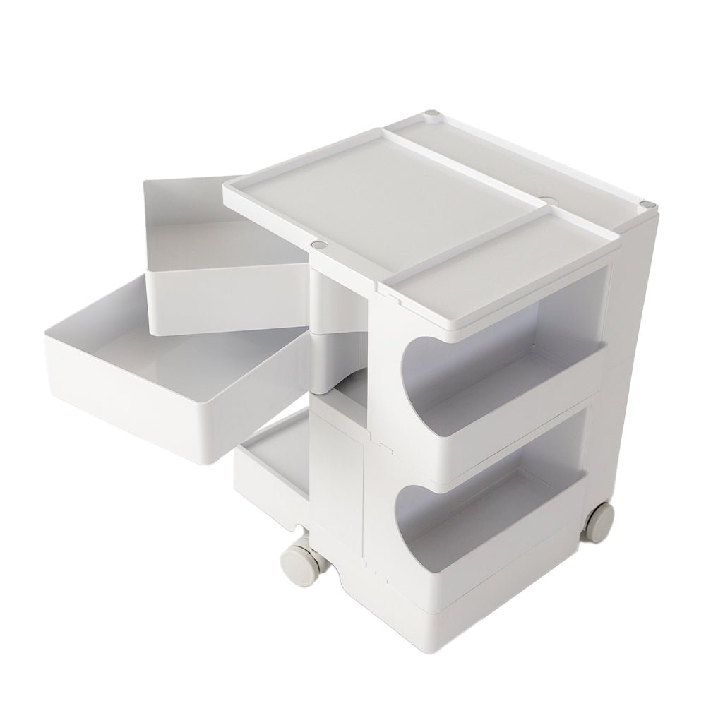 3 Tier White Drawer Cart / Organization Trolley