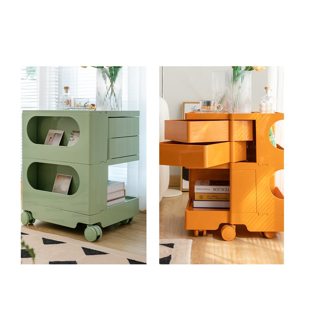 3 Tier White Drawer Cart / Organization Trolley