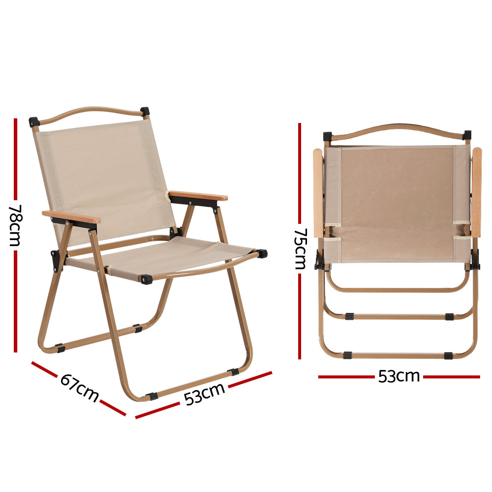 Gardeon Camping Chairs | Portable Folding Beach Chair | Patio Furniture