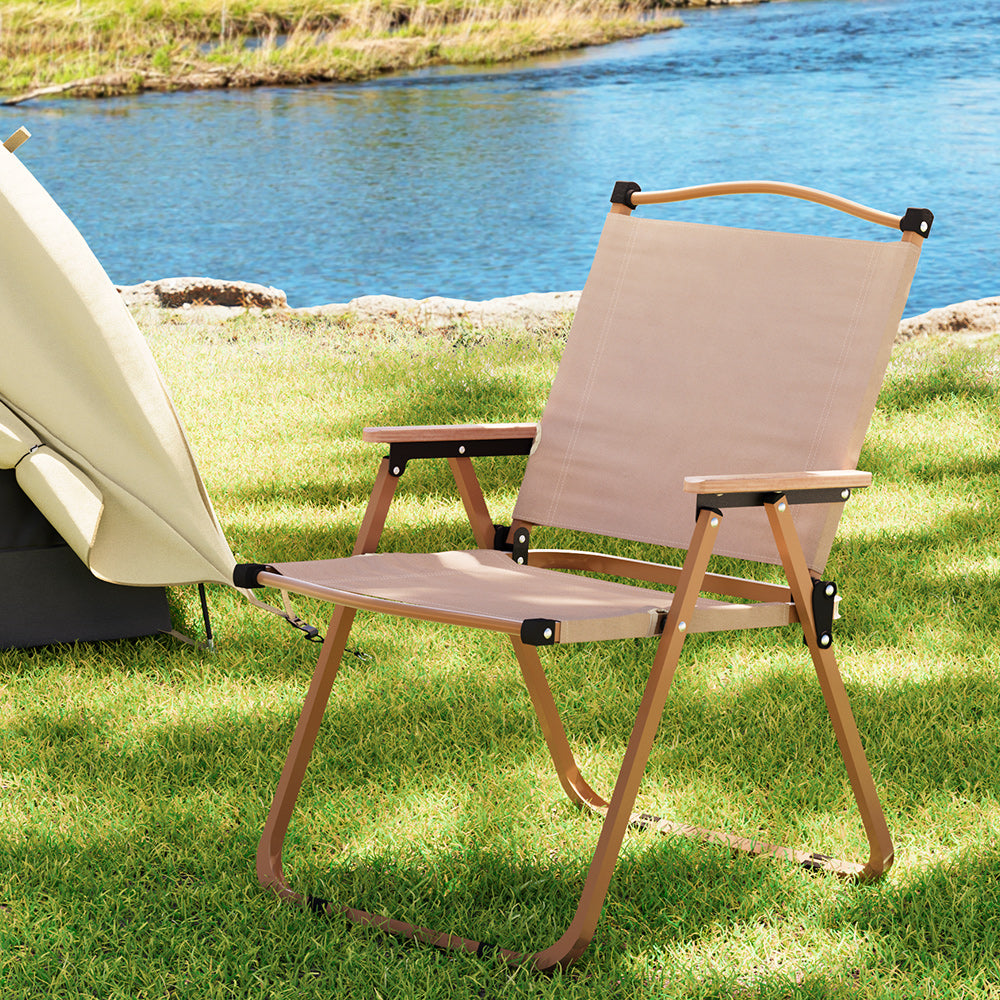 Gardeon Camping Chairs | Portable Folding Beach Chair | Patio Furniture