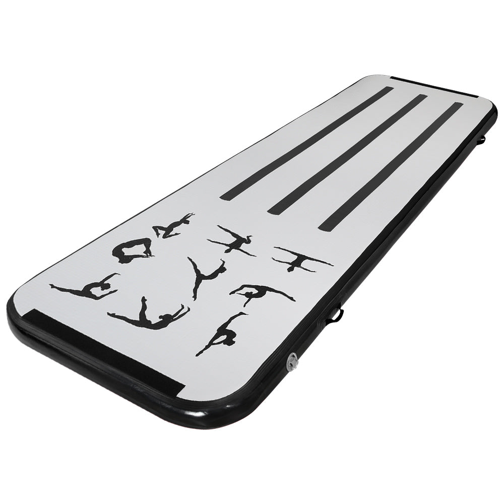 3M Air Track Gymnastics Tumbling Mat | Exercise Cheerleading | Unique Black