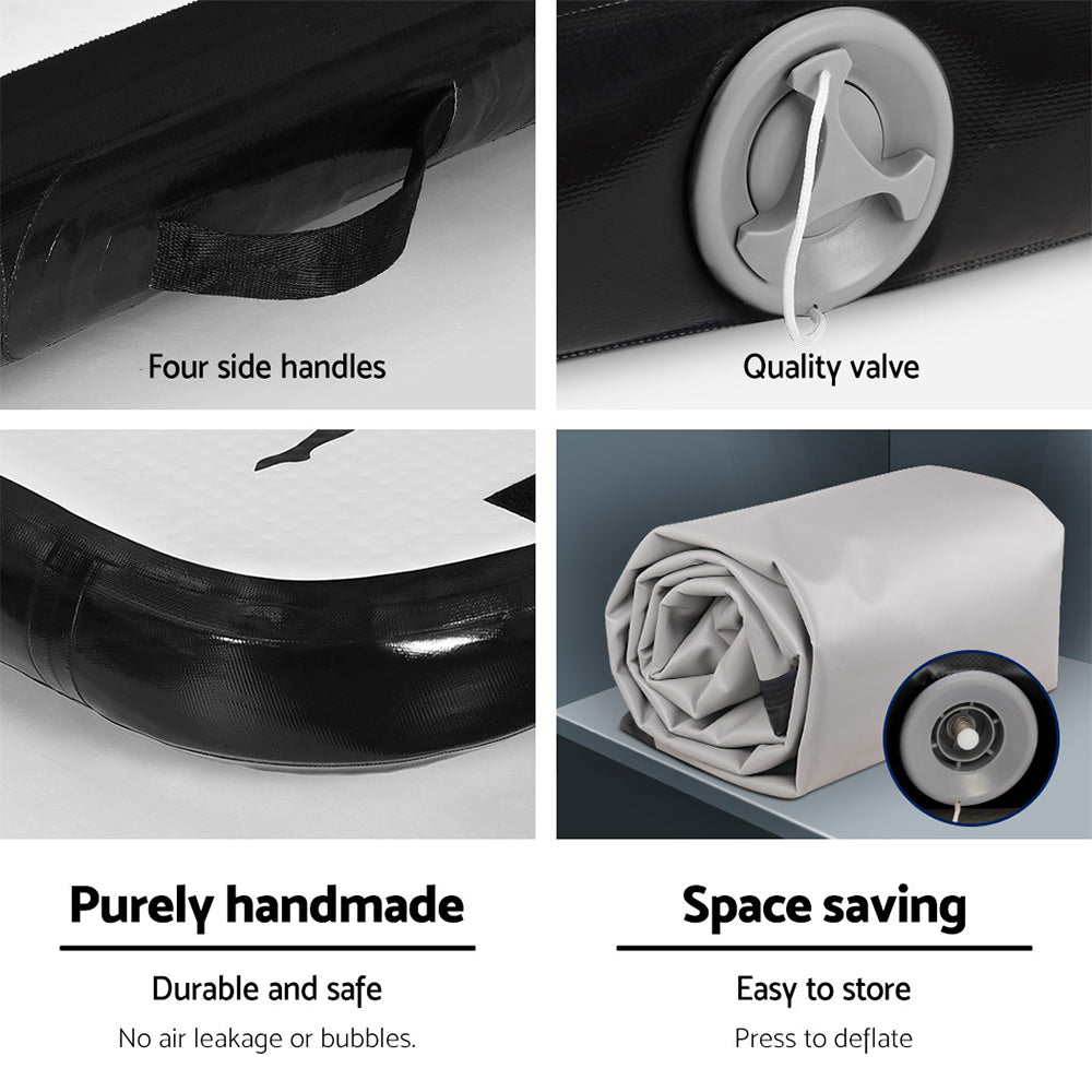 3M Air Track Gymnastics Tumbling Mat | Exercise Cheerleading | Unique Black