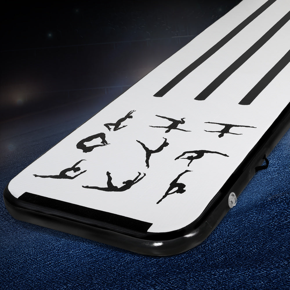 3M Air Track Gymnastics Tumbling Mat | Exercise Cheerleading | Unique Black