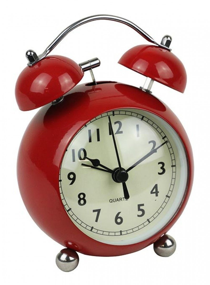 Red Retro Alarm Clock