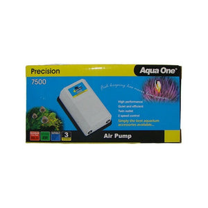 Aqua One 7500 Air Pump With Twin Outlet - 360 L/H