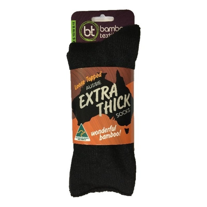 Aussie Extra Thick Loose Topped Bamboo Socks - Men's 4-6