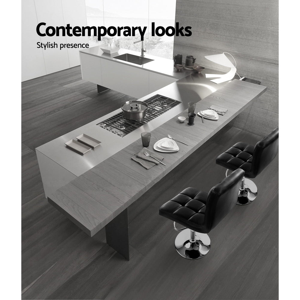 Rotating Bar Stools With Gas Lift - Pack Of 4