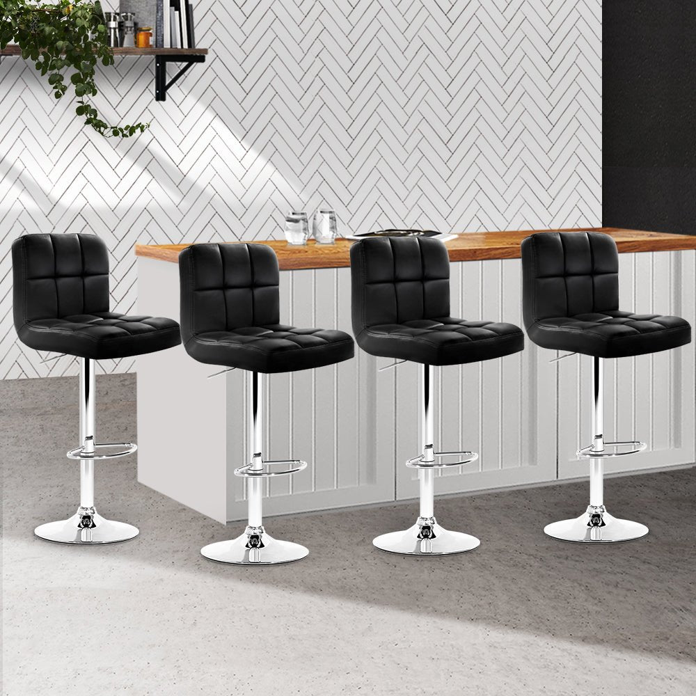 Rotating Bar Stools With Gas Lift - Pack Of 4
