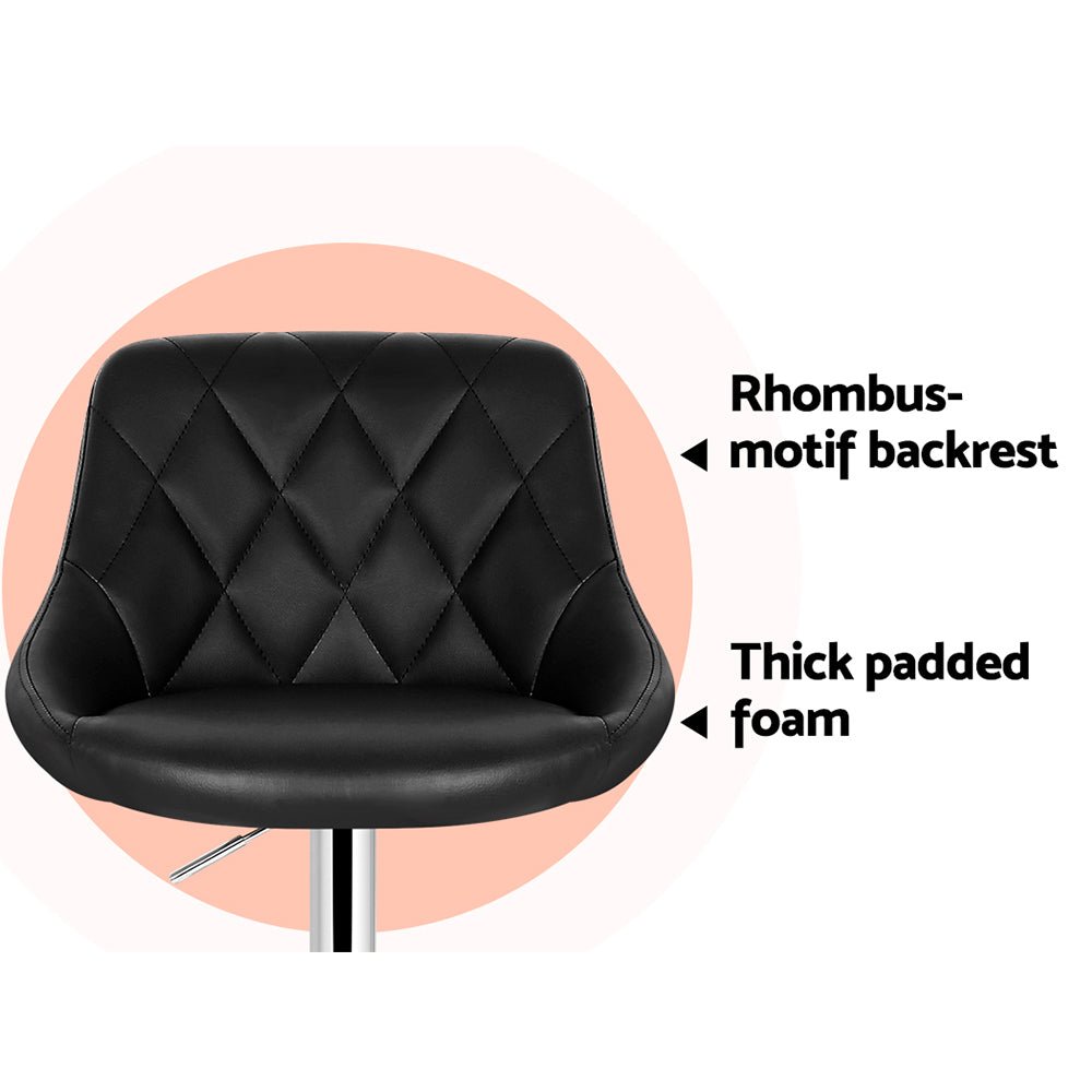 Black Kitchen Bar Stools - 4 Pack