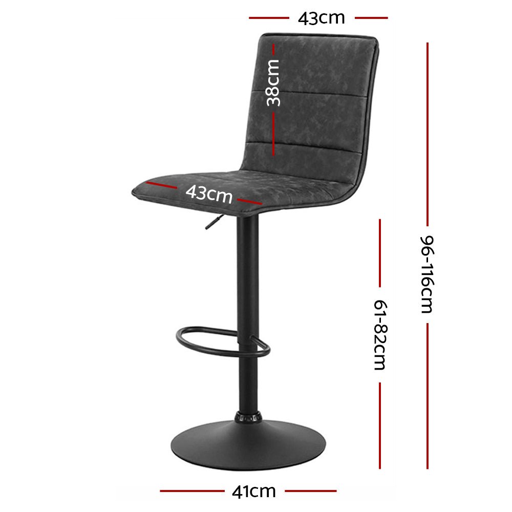 2 Smooth Line Bar Stools