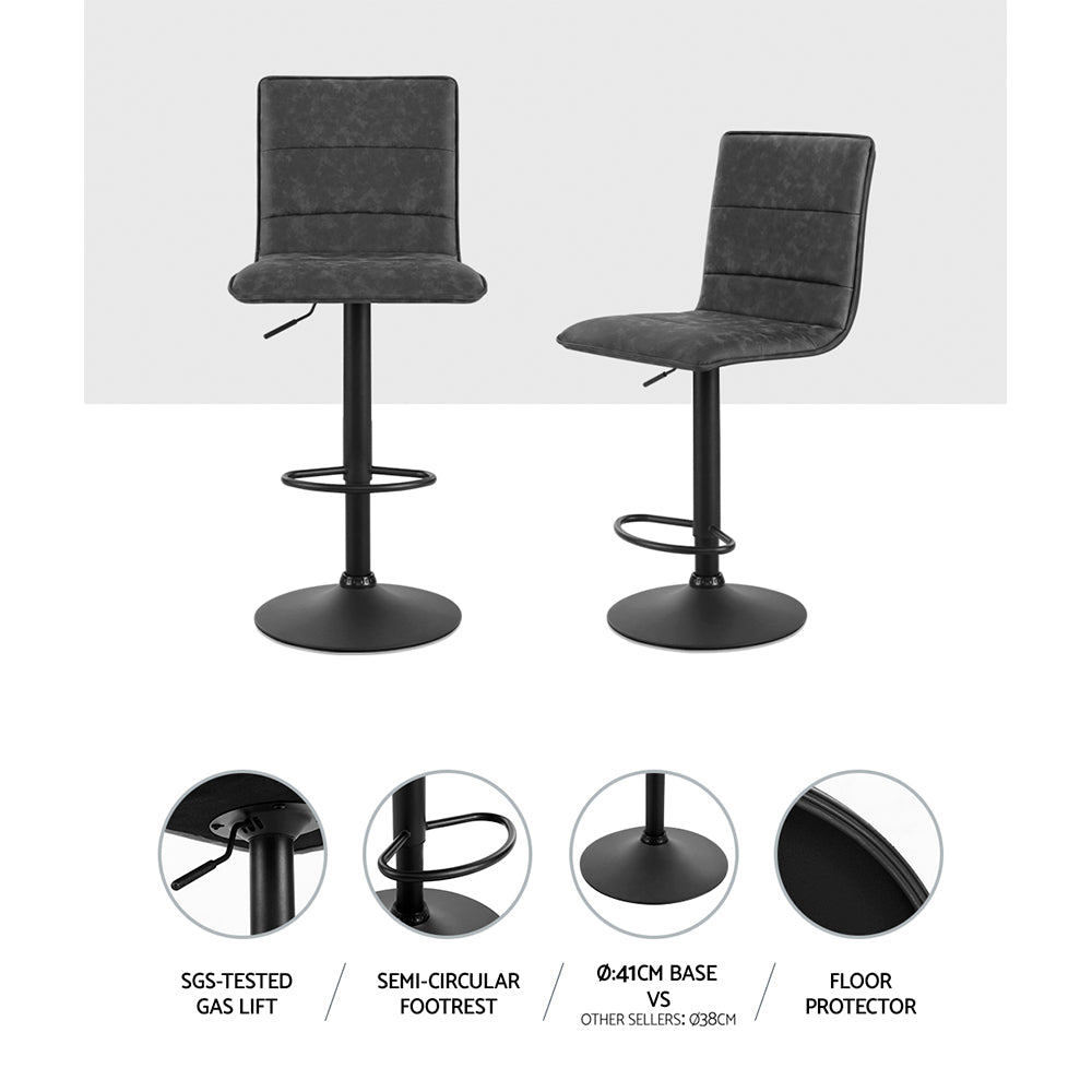 2 Smooth Line Bar Stools