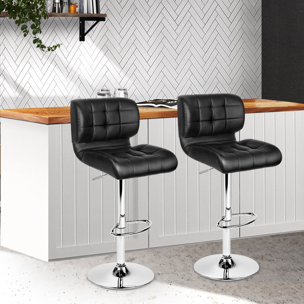 Bar Stools With Adjustable Gas Lift - 2 Pack