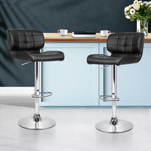 Bar Stools With Adjustable Gas Lift - 2 Pack
