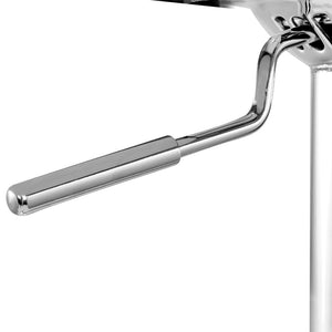 Wooden Bar Stool - White and Chrome