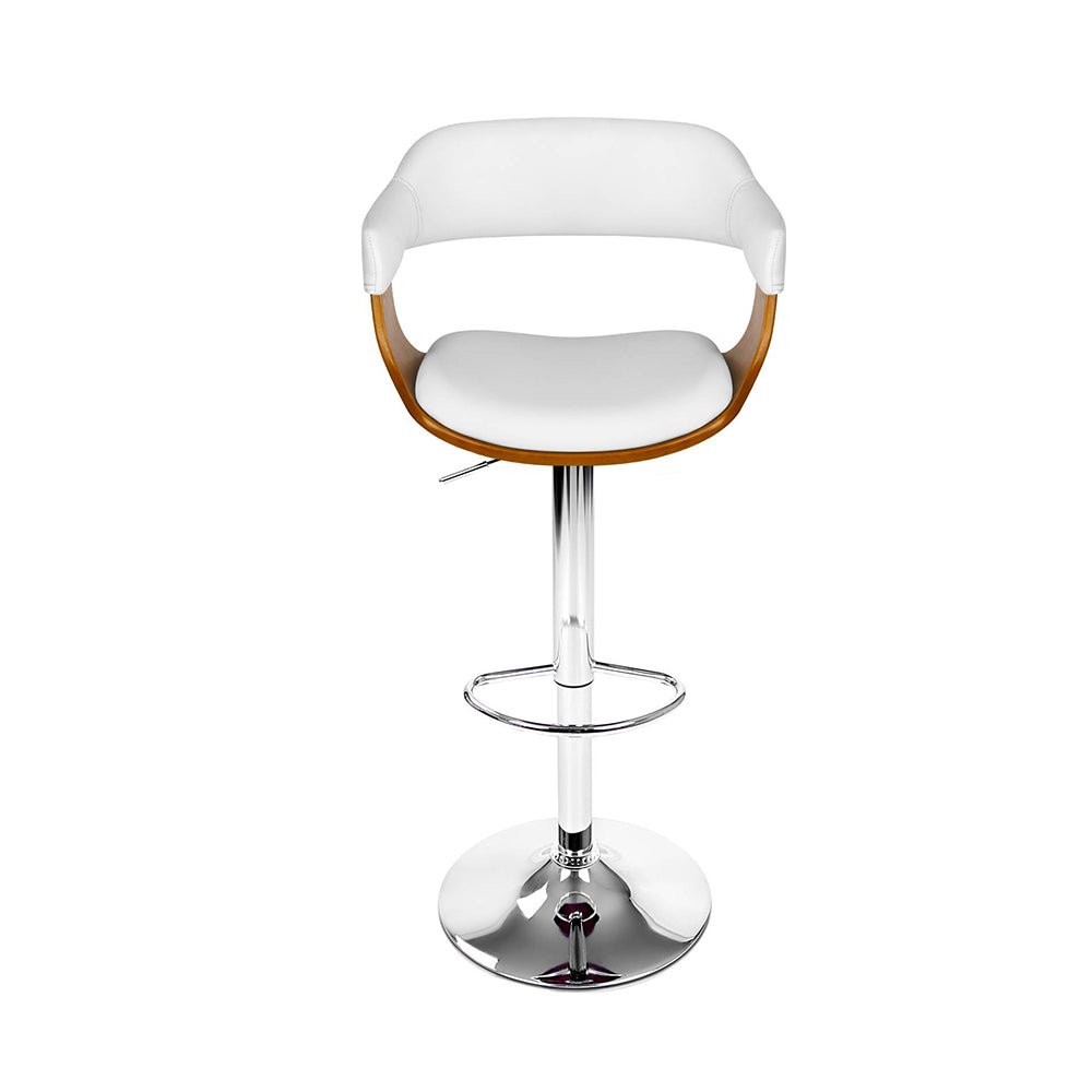 Wooden PU + Leather Bar Stool - Twin Set