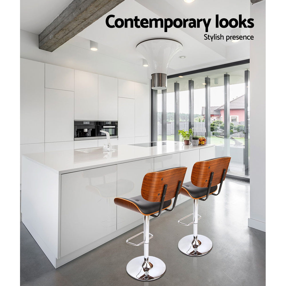 Gas Lifting Bar Stools - 2 Pack