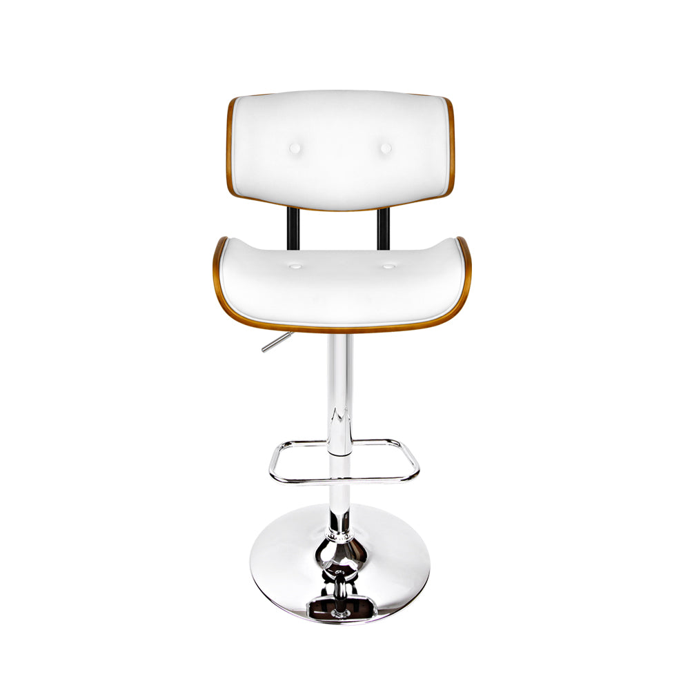 Classic White Gas Lift Bar Stools
