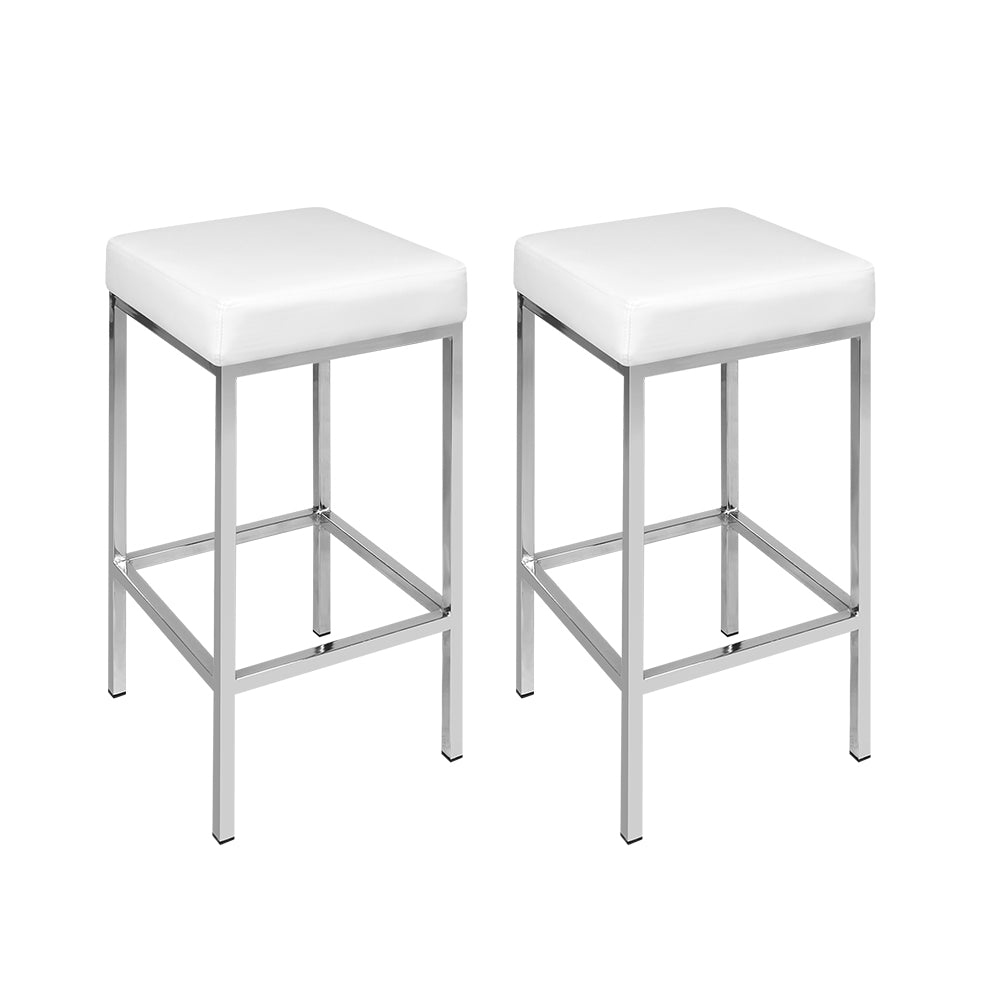 Retro Backless Bar Stools - 2 Pack