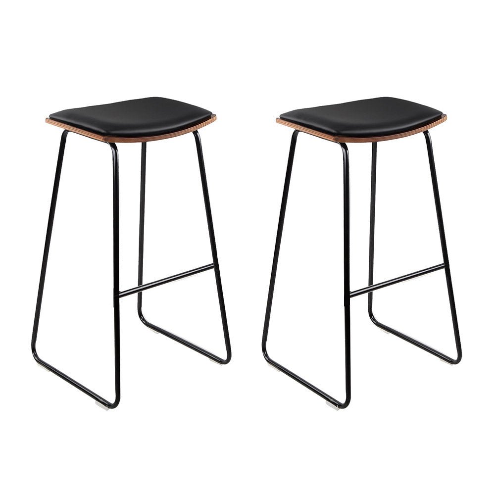 Backless PU Leather Bar Stools For Kitchen