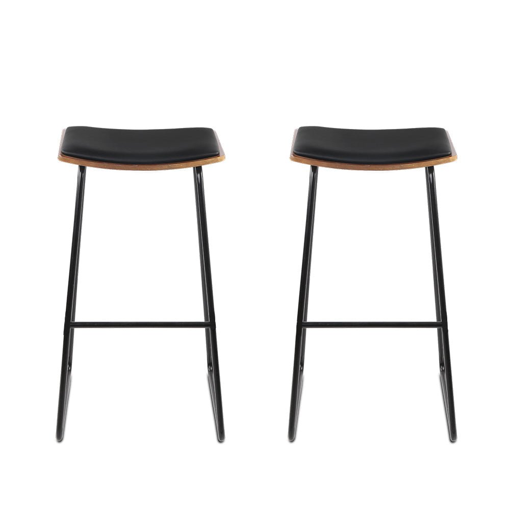 Backless PU Leather Bar Stools For Kitchen