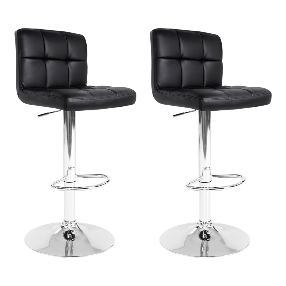2 Pack Of Black Bar Stools