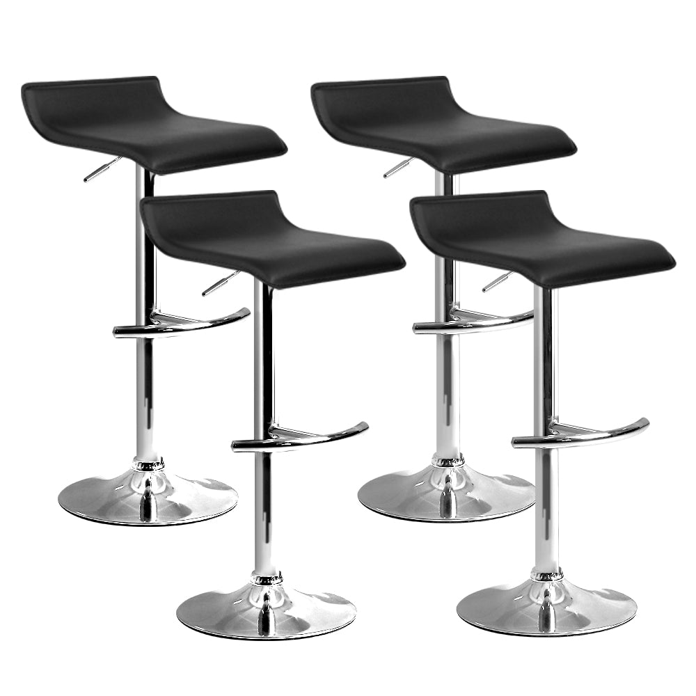 Black Wave Bar Stools - 2 Pack