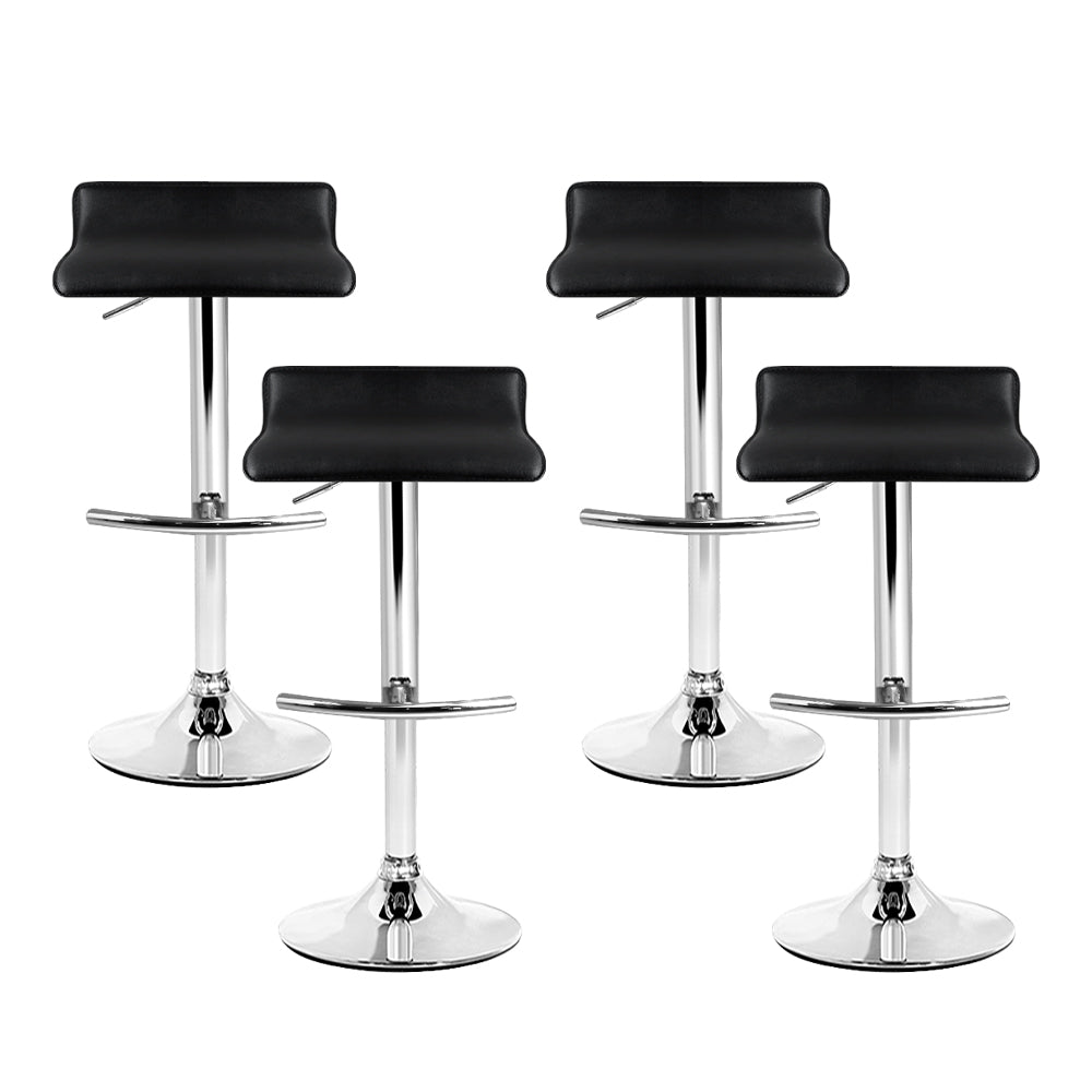 Black Wave Bar Stools - 2 Pack