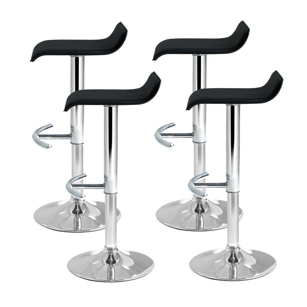 Black Wave Bar Stools - 2 Pack