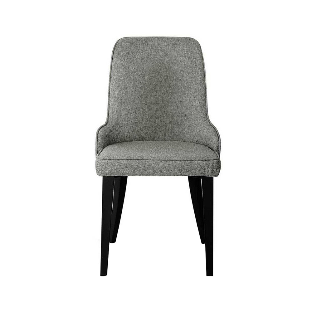 Grey Fabric Dining Chairs - Set of 2