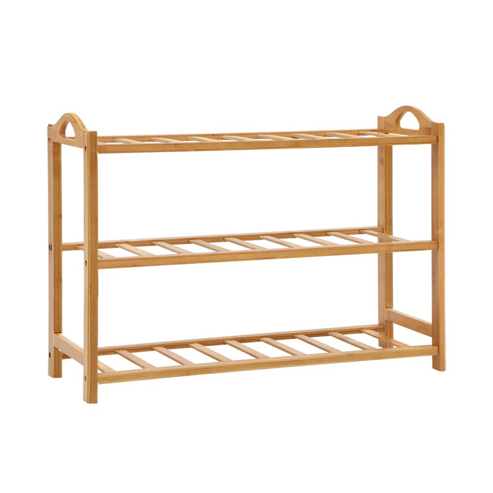 3 Tiers Bamboo Shoe Rack Storage Organiser