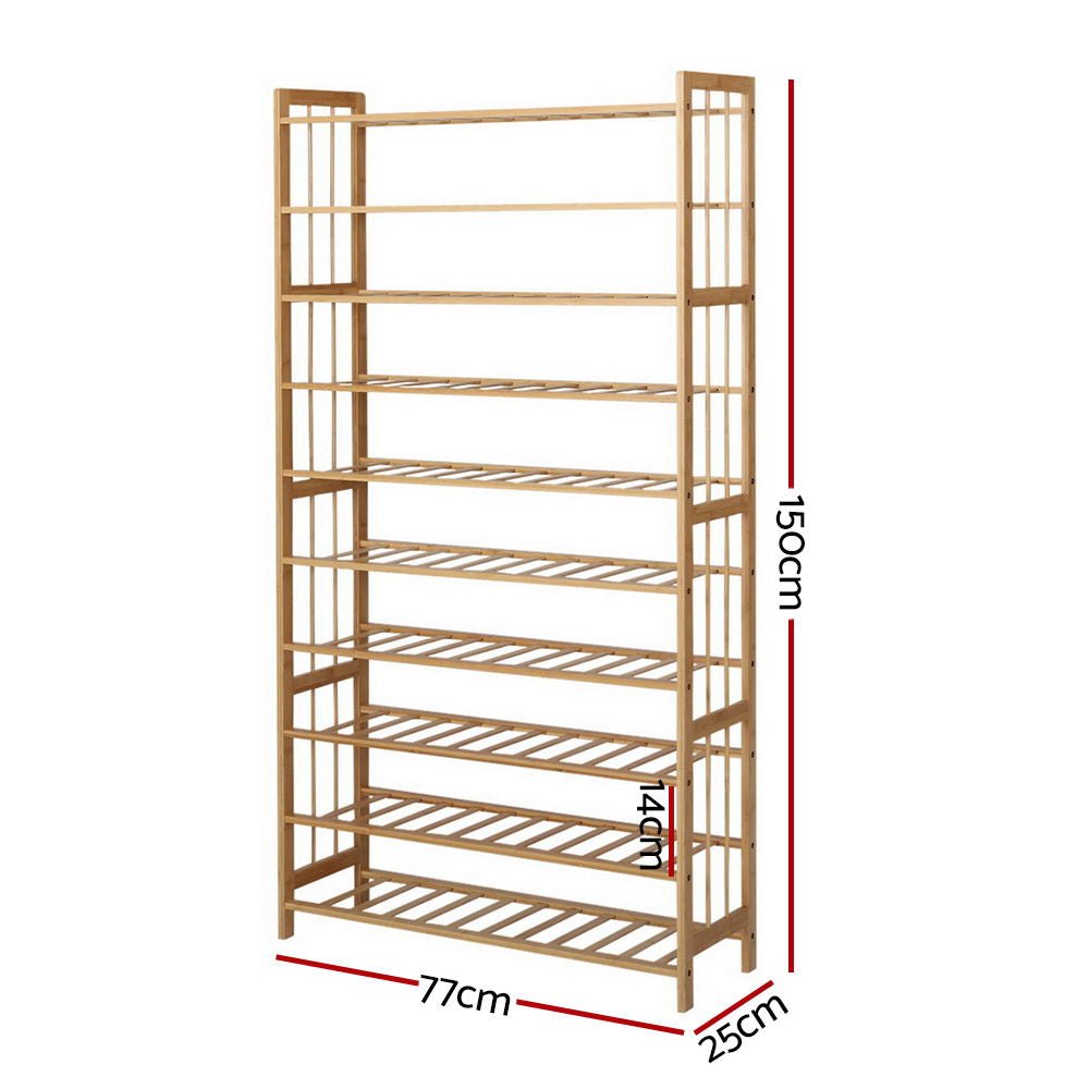 10-Tier Bamboo Storage Shelf